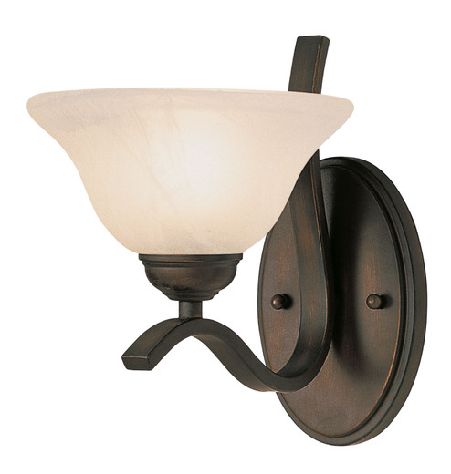 Hollyslope One Light Wall Sconce in Rubbed Oil Bronze (110|2825 ROB)