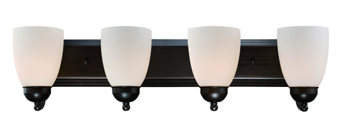 Clayton Four Light Vanity Bar in Rubbed Oil Bronze (110|3504-1 ROB)