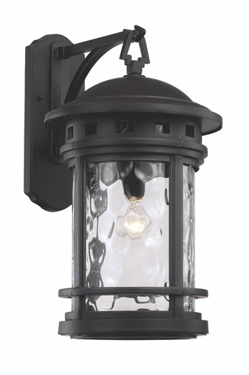 Boardwalk One Light Wall Lantern in Black (110|40372 BK)