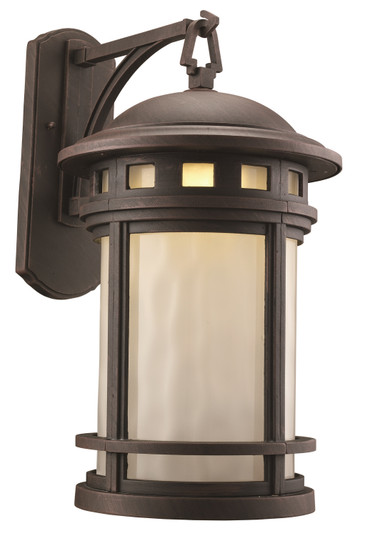 Boardwalk One Light Postmount Lantern in Rust (110|40374 RT)