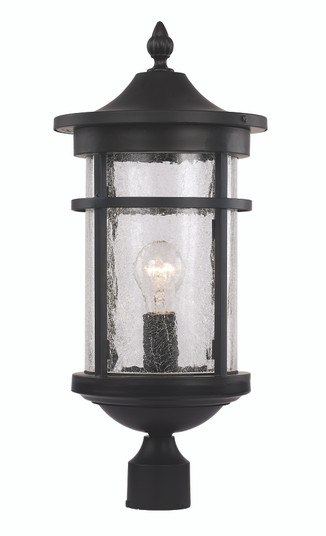 Avalon One Light Postmount Lantern in Black (110|40384 BK)