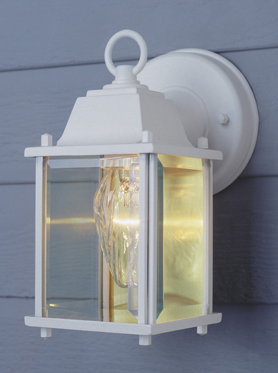 Patrician One Light Wall Lantern in White (110|40455 WH)