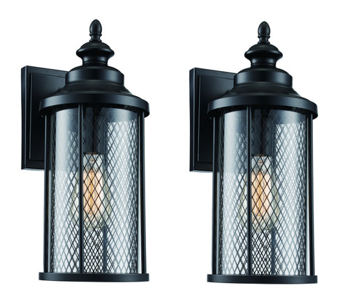 Stewart One Light Wall Lantern in Black (110|40740T BK)