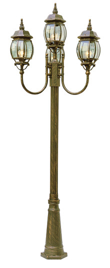 Parsons Four Light Pole Light in Black Copper (110|4094 BC)