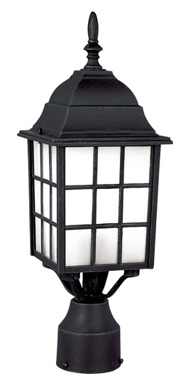 San Gabriel One Light Postmount Lantern in Black (110|4421 BK)