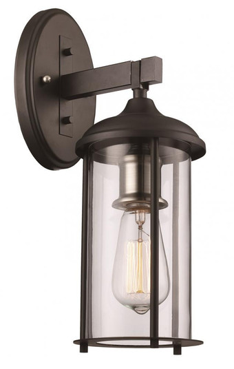 Blues One Light Wall Lantern in Black /Brushed Nickel (110|50231 BK)