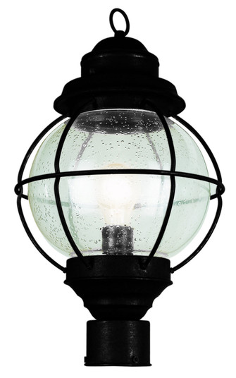 Catalina One Light Postmount Lantern in Black (110|69902 BK)