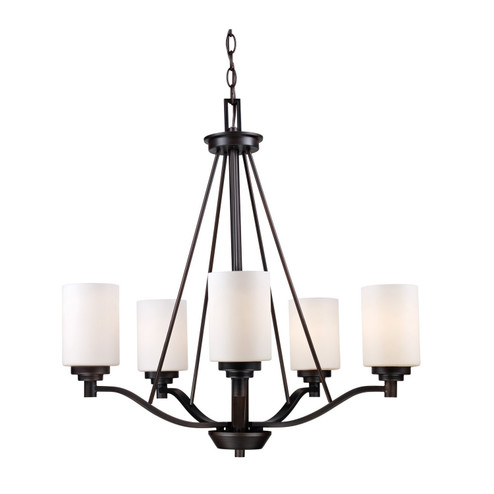 Mod Pod Five Light Chandelier in Rubbed Oil Bronze (110|70525 ROB)