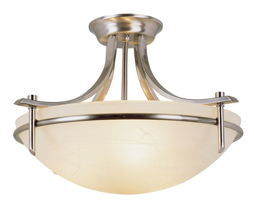 Vitalian Three Light Semi Flush Mount in Brushed Nickel (110|8172 BN)