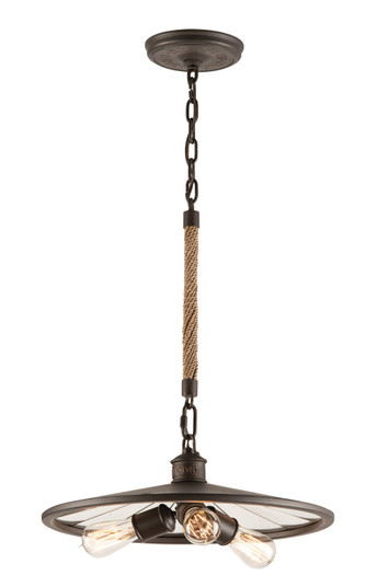 Brooklyn Three Light Pendant in Brooklyn Bronze (67|F3145)