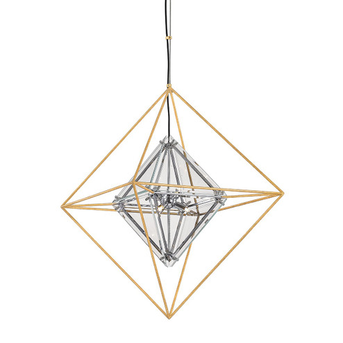 Epic Six Light Chandelier in Gold Leaf (67|F7146)
