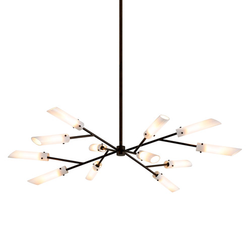 High Line 12 Light Chandelier in Dark Bronze (67|F7228)