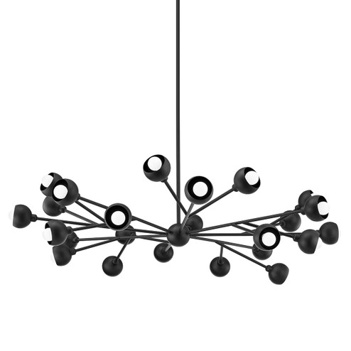 Colt 24 Light Chandelier in Soft Black (67|F7424-SBK)