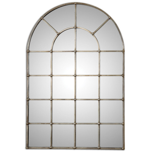 Barwell Arch Mirror in Oxidized Silver (52|12875)