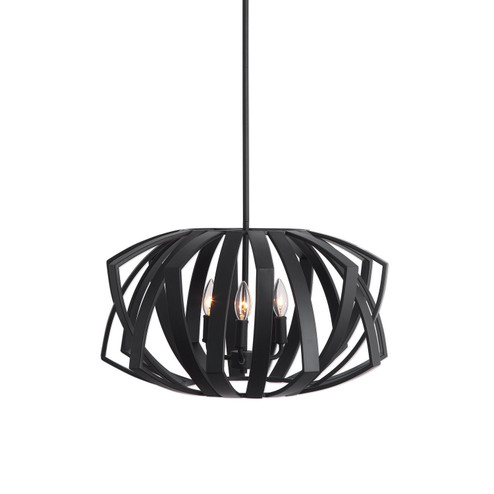 Thales Three Light Pendant in Matte Black (52|22137) Thales Three Light Pendant in Matte Black (52|22137)