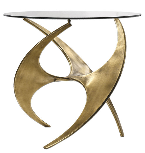 Graciano Accent Table in Antique Gold (52|24516)