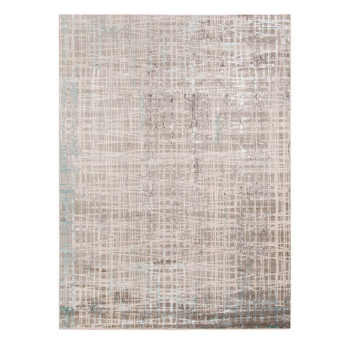 Cameran Rug in Gray, Charcoal, Beige, And Teal Blue (52|71501-5)
