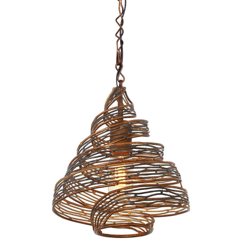 Flow One Light Mini Pendant in Hammered Ore (137|240P01HO)