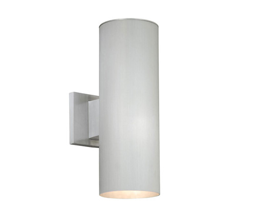 Chiasso Two Light Outdoor Wall Mount in Satin Aluminum (63|CO-OWB052SL)