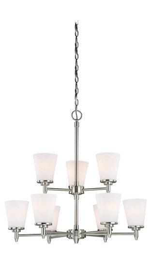 Eastland Nine Light Chandelier in Satin Nickel (63|H0165)