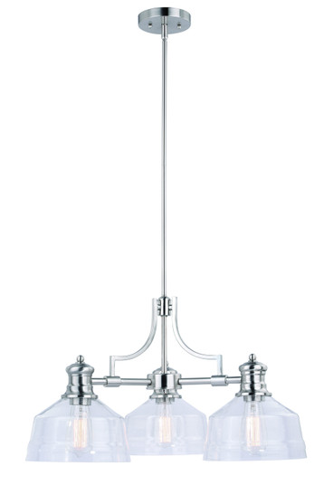 Beloit Three Light Chandelier in Satin Nickel (63|H0220)