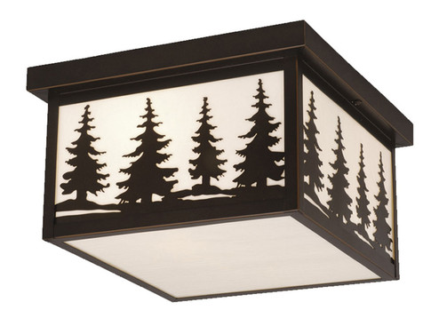 Yosemite Two Light Outdoor Flush Mount in Burnished Bronze (63|OF33412BBZ)