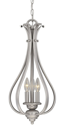 Monrovia Three Light Pendant in Brushed Nickel (63|PD35459BN)