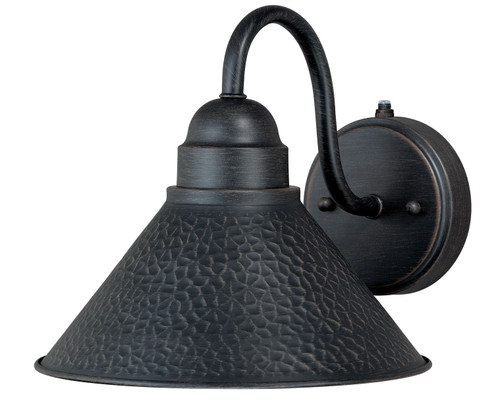 Outland One Light Outdoor Wall Mount in Aged Iron and Light Gold (63|T0197)