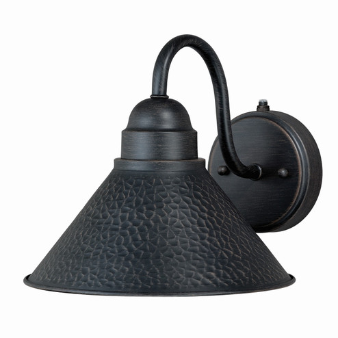 Outland One Light Outdoor Wall Mount in Aged Iron and Light Gold (63|T0197)