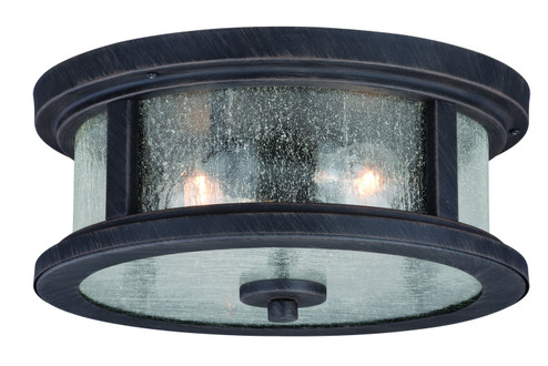 Cumberland Two Light Outdoor Flush Mount in Rust Iron (63|T0290)