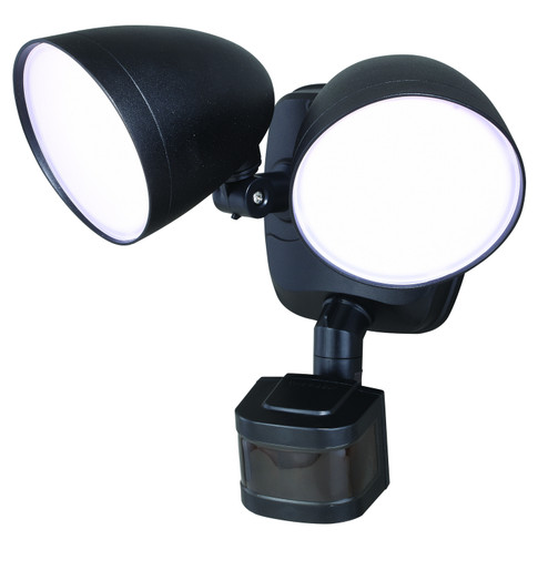 Tau LED Motion Sensor Dusk to Dawn Outdoor Security Flood Light in Black (63|T0299)