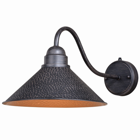 Outland One Light Outdoor Wall Mount in Aged Iron and Light Gold (63|T0351)