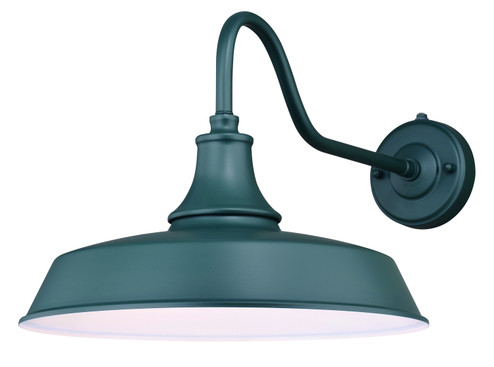 Dorado One Light Outdoor Wall Mount in Hunter Green and White (63|T0484)
