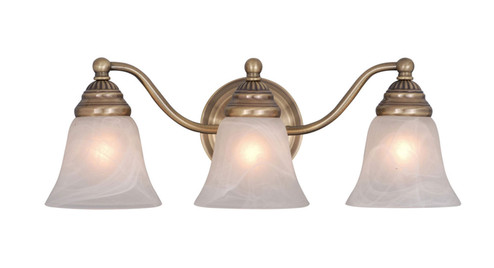 Standford Three Light Vanity in Antique Brass (63|VL35123A)