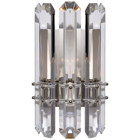 Bonnington One Light Wall Sconce in Polished Nickel (268|ARN 2124PN-CG)
