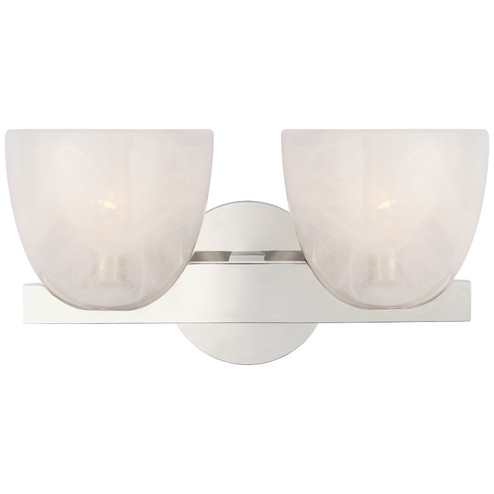 Carola LED Wall Sconce in Polished Nickel (268|ARN 2492PN-WSG)