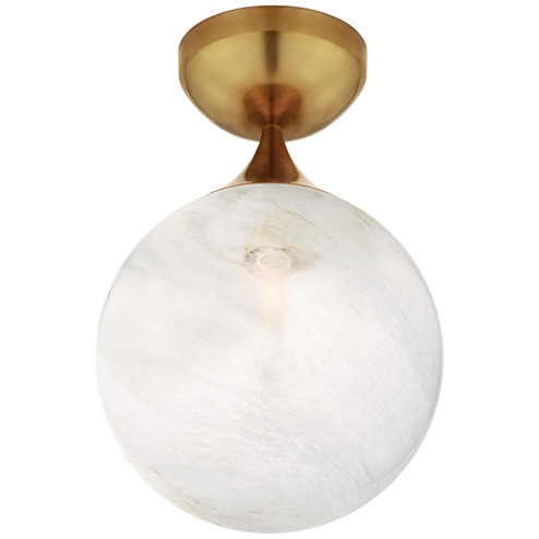 Cristol One Light Flush Mount in Hand-Rubbed Antique Brass (268|ARN 4400HAB-WG)