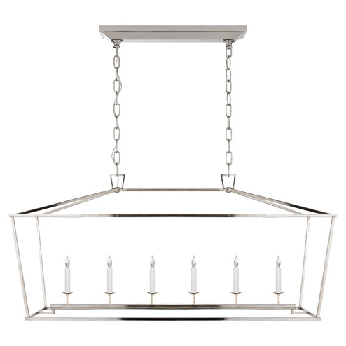 Darlana Six Light Lantern in Polished Nickel (268|CHC 2166PN)