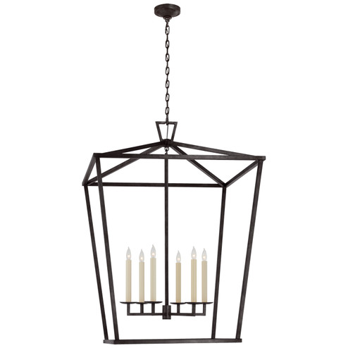 Darlana Six Light Lantern in Aged Iron (268|CHC 2172AI)