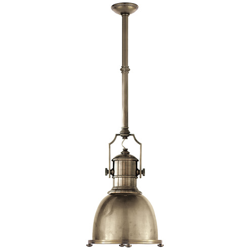 Country Industrial One Light Pendant in Antique Nickel (268|CHC 5133AN-AN)
