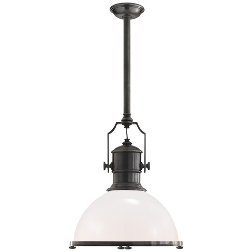 Country Industrial One Light Pendant in Bronze (268|CHC 5136BZ-WG)