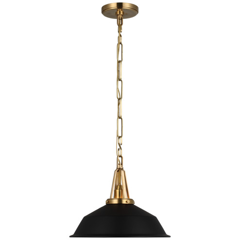 Layton LED Pendant in Antique-Burnished Brass (268|CHC 5461AB-BLK)