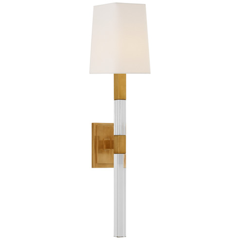Reagan One Light Wall Sconce in Antique-Burnished Brass and Crystal (268|CHD 2901AB/CG-L)