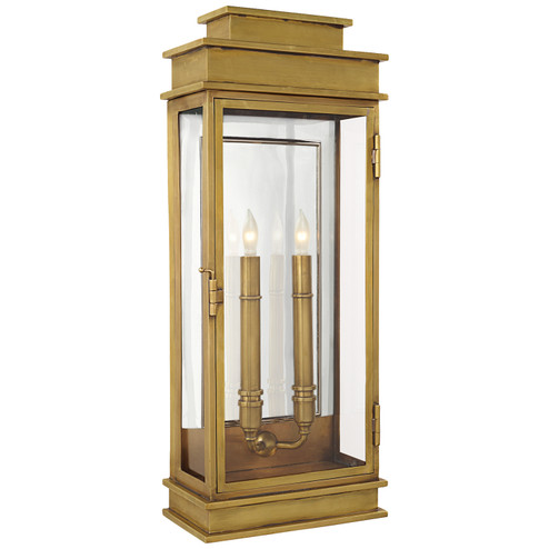 Linear Lantern Two Light Linear Lantern in Antique-Burnished Brass (268|CHO 2910AB)
