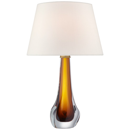 Christa One Light Table Lamp in Amber Glass (268|JN 3711AMB-L)