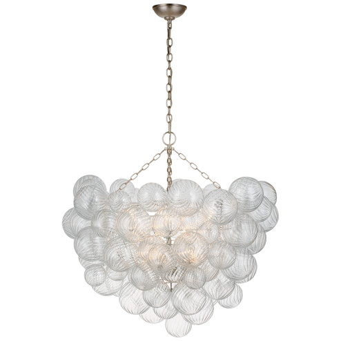 Talia LED Chandelier in Burnished Silver Leaf (268|JN 5113BSL-CG)