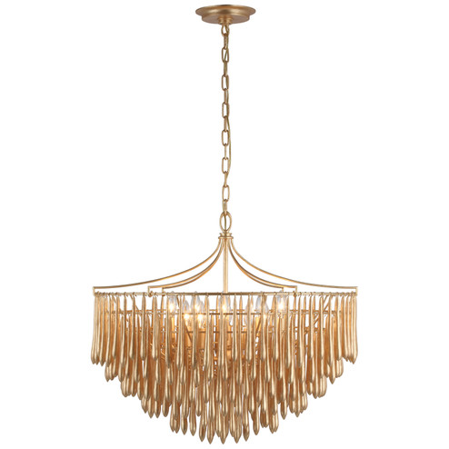 Vacarro LED Chandelier in Antique Gold Leaf (268|JN 5130AGL)