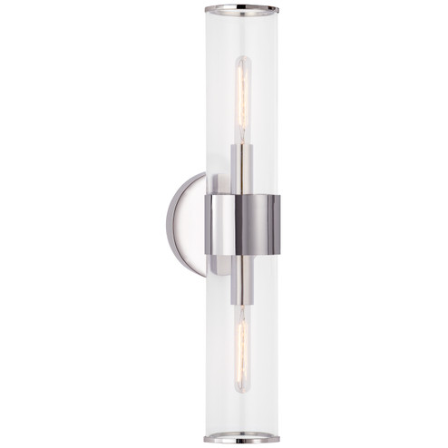 Liaison Two Light Wall Sconce in Polished Nickel (268|KW 2118PN-CG)