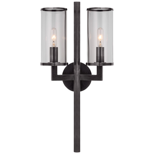 Liaison Two Light Wall Sconce in Bronze (268|KW 2201BZ-CG) Liaison Two Light Wall Sconce in Bronze (268|KW 2201BZ-CG)