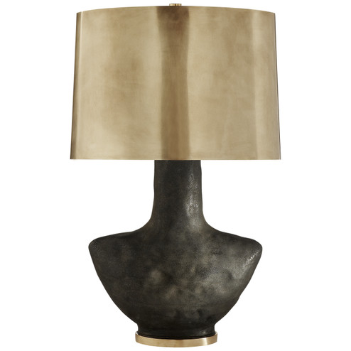 Armato One Light Table Lamp in Stained Black Metallic (268|KW 3612SBM-AB)